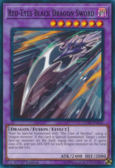 Red-Eyes Black Dragon Sword - LEDD-ENA43 - Common - 1st Edition available at 401 Games Canada