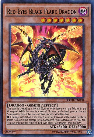 Red-Eyes Black Flare Dragon - CORE-EN020 - Super Rare - Unlimited available at 401 Games Canada