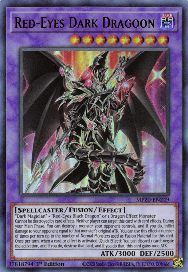 Red-Eyes Dark Dragoon - MP20-EN249 - Ultra Rare - 1st Edition available at 401 Games Canada