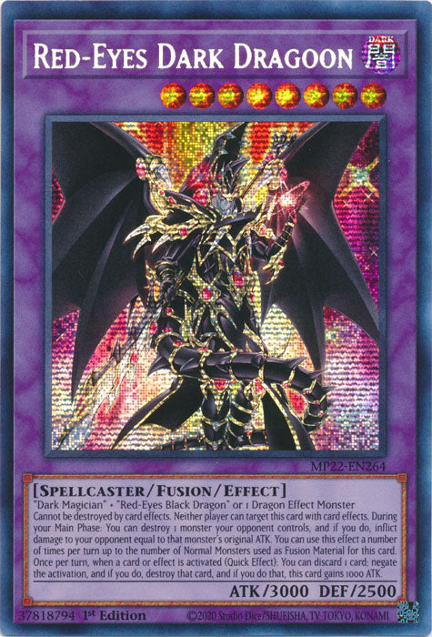 Red-Eyes Dark Dragoon - MP22-EN264 - Prismatic Secret Rare - 1st Edition available at 401 Games Canada