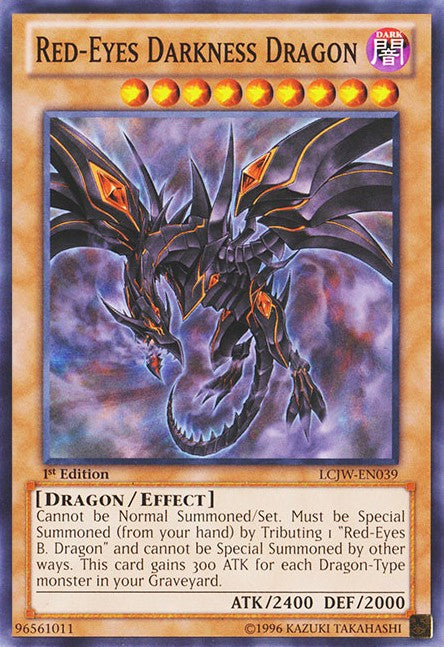 Red-Eyes Darkness Dragon - LCJW-EN039 - Common - 1st Edition available at 401 Games Canada