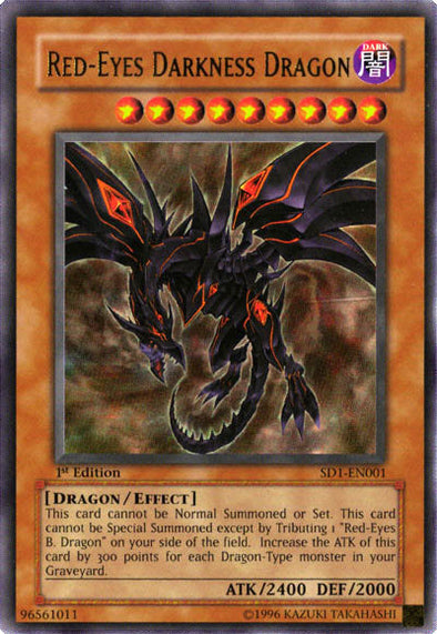 Red-Eyes Darkness Dragon - SD1-EN001 - Ultra Rare - 1st Edition available at 401 Games Canada