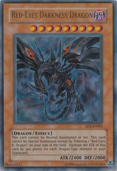 Red-Eyes Darkness Dragon - SD1-EN001 - Ultra Rare - Unlimited available at 401 Games Canada