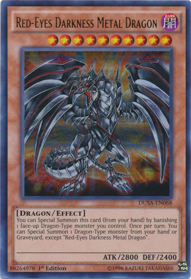 Red-Eyes Darkness Metal Dragon - DUSA-EN068 - Ultra Rare - 1st Edition available at 401 Games Canada