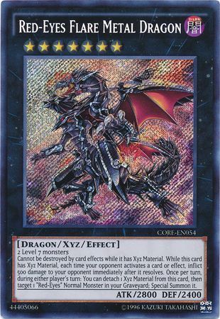 Red-Eyes Flare Metal Dragon - CORE-EN054 - Secret Rare - Unlimited available at 401 Games Canada