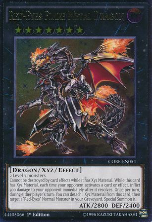 Red-Eyes Flare Metal Dragon - CORE-EN054 - Ultimate Rare - 1st Edition available at 401 Games Canada