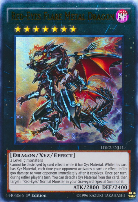 Red-Eyes Flare Metal Dragon - LDK2-ENJ41 - Ultra Rare - 1st Edition available at 401 Games Canada