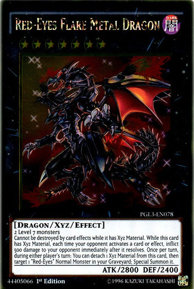 Red-Eyes Flare Metal Dragon - PGL3-EN078 - Gold Rare - 1st Edition available at 401 Games Canada