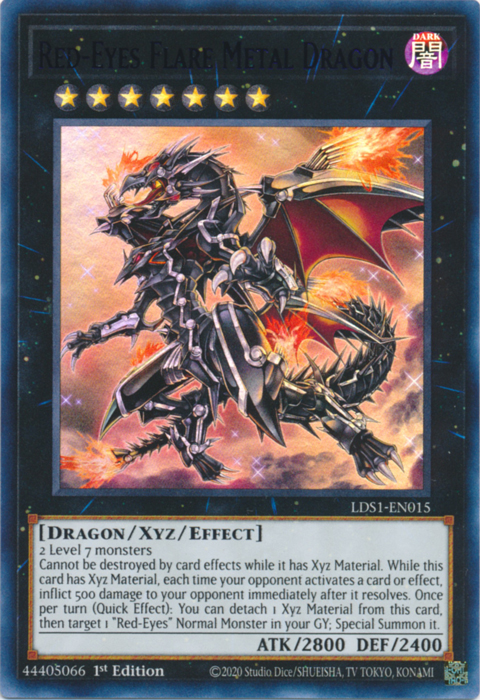 Red-Eyes Flare Metal Dragon (Purple) - LDS1-EN015 - Ultra Rare - 1st Edition available at 401 Games Canada