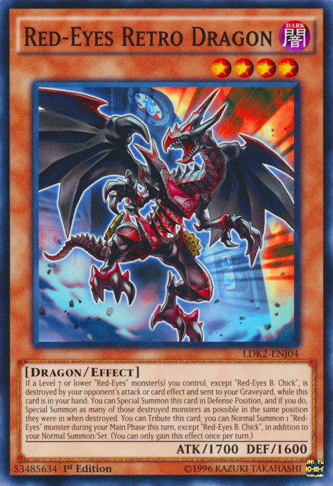 Red-Eyes Retro Dragon - LDK2-ENJ04 - Common - 1st Edition available at 401 Games Canada