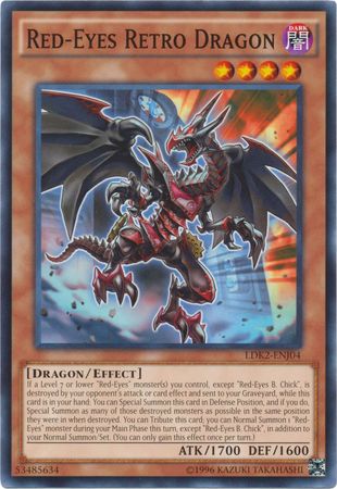 Red-Eyes Retro Dragon - LDK2-ENJ04 - Common - Unlimited available at 401 Games Canada