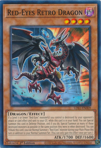 Red-Eyes Retro Dragon - LDS1-EN009 - Common - 1st Edition available at 401 Games Canada