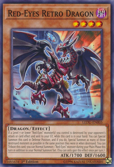 Red-Eyes Retro Dragon - LEDU-EN005 - Common - 1st Edition available at 401 Games Canada