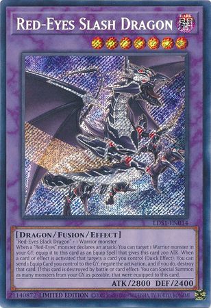 Red-Eyes Slash Dragon - LDS1-EN014 - Secret Rare - Limited Edition available at 401 Games Canada