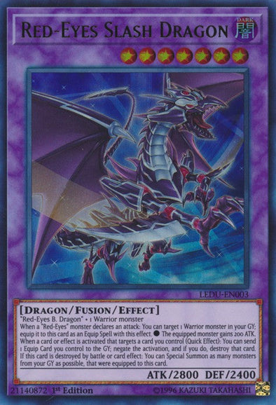 Red-Eyes Slash Dragon - LEDU-EN003 - Ultra Rare - 1st Edition available at 401 Games Canada