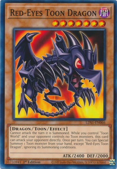 Red-Eyes Toon Dragon - LDS1-EN066 - Common - 1st Edition available at 401 Games Canada