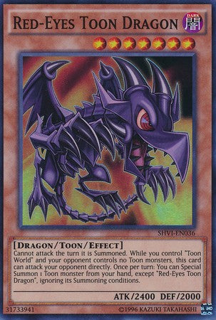 Red-Eyes Toon Dragon - SHVI-EN036 - Super Rare - Unlimited available at 401 Games Canada