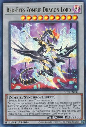 Red-Eyes Zombie Dragon Lord - DIFO-EN039 - Ultra Rare - 1st Edition available at 401 Games Canada