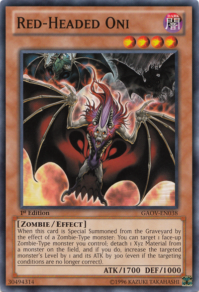 Red-Headed Oni - GAOV-EN038 - Common - 1st Edition available at 401 Games Canada