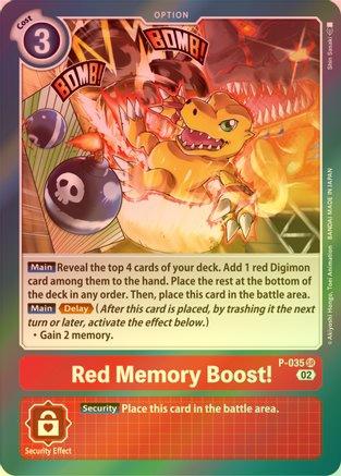 Red Memory Boost! (Resurgence Booster Reprint) - P-035 - Promo (Foil) available at 401 Games Canada
