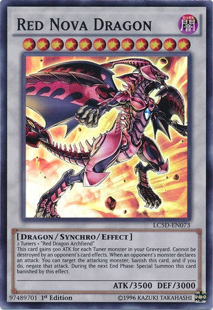 Red Nova Dragon - LC5D-EN073 - Super Rare - 1st Edition available at 401 Games Canada