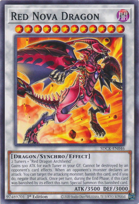 Red Nova Dragon - SDCK-EN046 - Common - 1st Edition available at 401 Games Canada