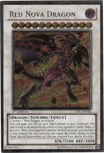 Red Nova Dragon - STBL-EN042 - Ultimate Rare - 1st Edition available at 401 Games Canada