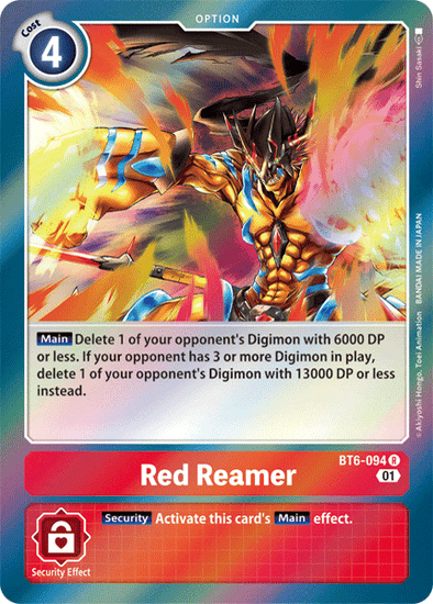 Red Reamer - BT6-094 - Rare available at 401 Games Canada