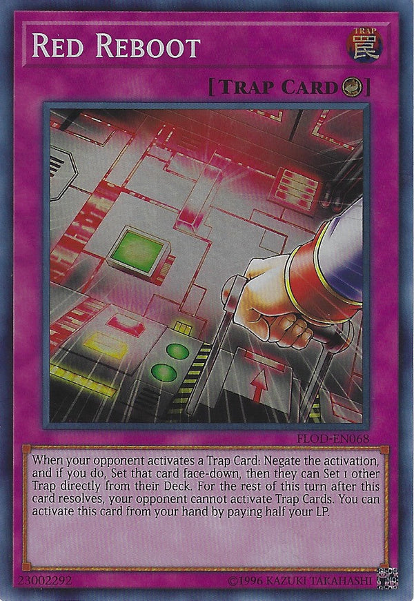 Red Reboot - FLOD-EN068 - Super Rare - Unlimited available at 401 Games Canada