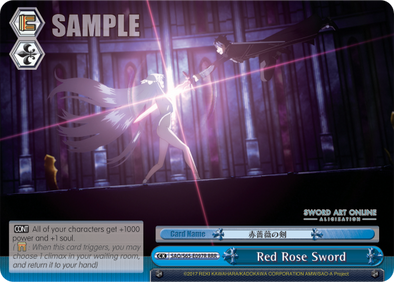 Red Rose Sword - SAO/S65-E097R - Triple Rare available at 401 Games Canada