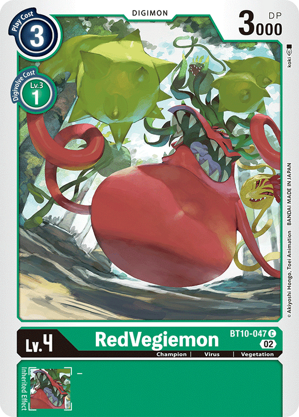 RedVegiemon - BT10-047 - Common available at 401 Games Canada