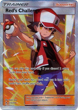 Red's Challenge - 213/214 - Full Art Ultra Rare available at 401 Games Canada