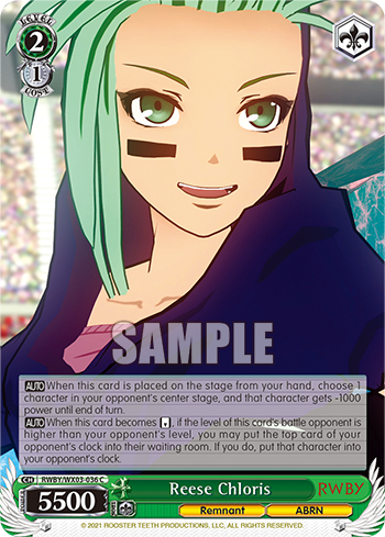 Reese Chloris - RWBY/WX03-E036 - Common available at 401 Games Canada