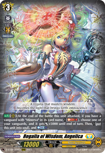 Regalia of Wisdom, Angelica - D-BT08/008 - Triple Rare available at 401 Games Canada