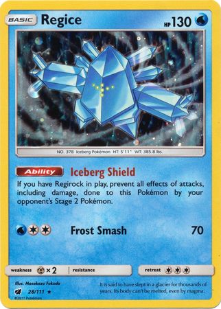 Regice - 28/111 - Alternate Holo - Promo available at 401 Games Canada