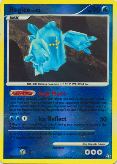 Regice - 36/146 - Rare - Reverse Holo available at 401 Games Canada