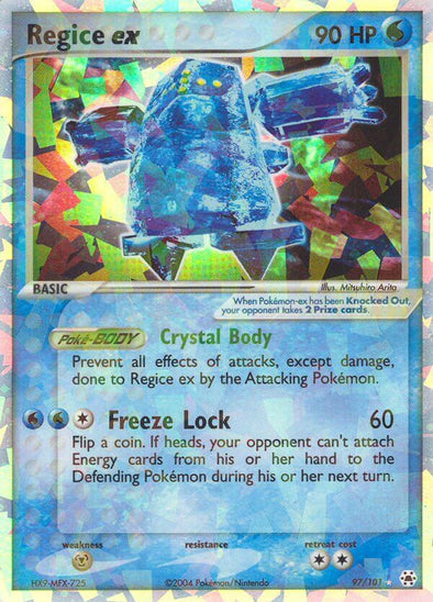 Regice ex - 97/101 - Ultra Rare available at 401 Games Canada