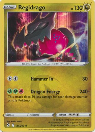 Regidrago - 124/203 - Holo Rare available at 401 Games Canada