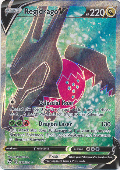 Regidrago V - 183/195 - Full Art Ultra Rare available at 401 Games Canada