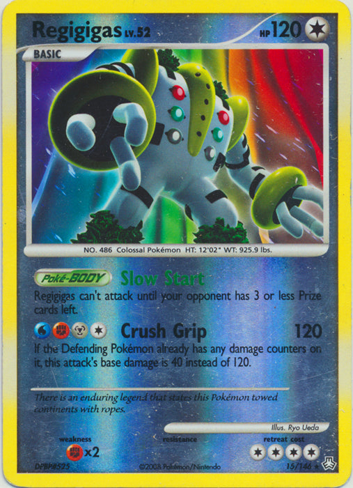 Regigigas - 15/146 - Holo Rare - Reverse Holo available at 401 Games Canada