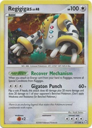 Regigigas - 37/146 - Holo Rare - Theme Deck Exclusive available at 401 Games Canada