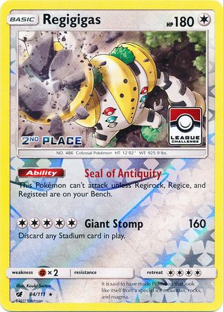 Regigigas - 84/111 - League Promo (2nd Place) available at 401 Games Canada