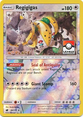 Regigigas - 84/111 - League Promo (4th Place) available at 401 Games Canada