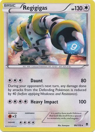 Regigigas - 86/119 - Holo Rare available at 401 Games Canada