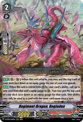 Regiment Dragon, Regiodon - D-VS02/034 - Triple Rare available at 401 Games Canada