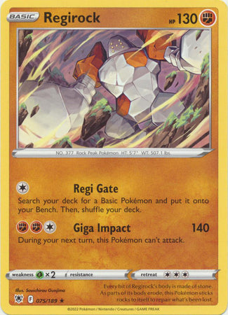 Regirock - 075/189 - Rare available at 401 Games Canada