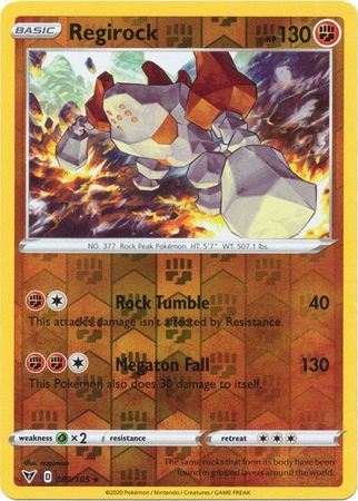 Regirock - 089/185 - Holo Rare - Reverse Holo available at 401 Games Canada