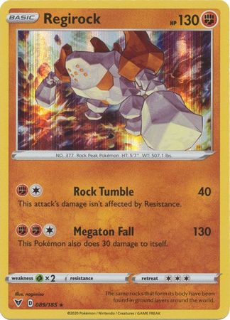 Regirock - 089/185 - Holo Rare available at 401 Games Canada