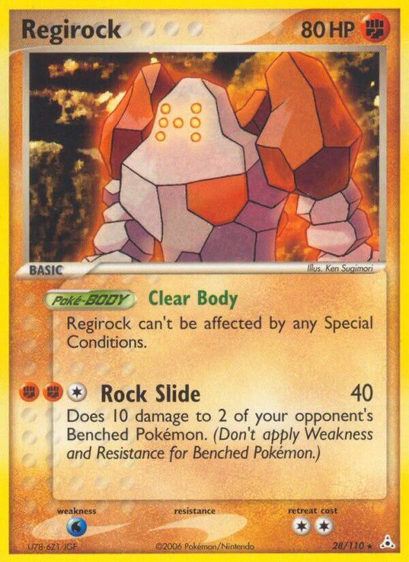 Regirock - 28/110 - Rare available at 401 Games Canada