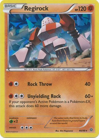 Regirock - 40/98 - Shattered Holo Rare - Theme Deck Exclusive available at 401 Games Canada